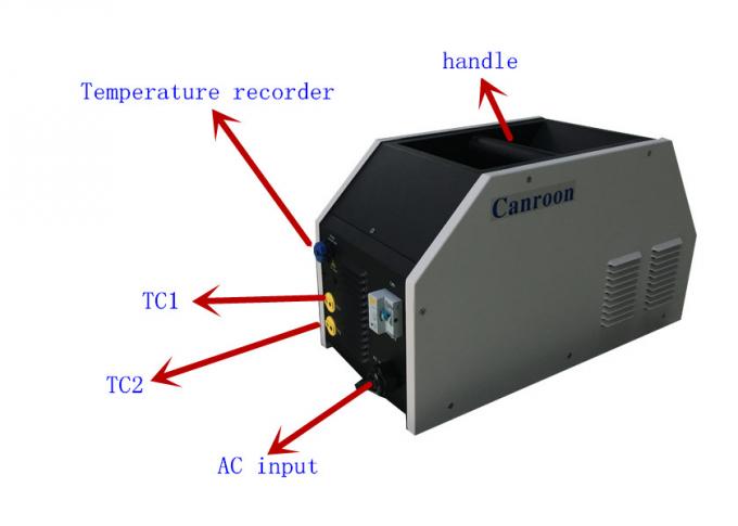 Preço da máquina de aquecimento da indução do tratamento térmico da solda do cargo refrigerar de ar